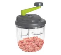 Picadora de mano - ABS PP 12,8 x 12,8 x 14,3 cm | Cortador de verduras, spinner de alimentos | Girador de de manivela con contenedor para albóndigas, pasteles, albóndigas, nueces, pesto