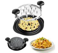 Picadora de pollo, trituradora de gallos, trituradora de pechuga de pollo transparente, herramienta para picar pechugas de pollo grande, manual con asas ergonómicas, adecuado para pollo de cerdo