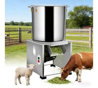 Picadora de verduras comercial con protector contra salpicaduras, motor de 3500 rpm, molinillo de acero inoxidable para aves de corral, alimentación animal, frutas y cacahuetes