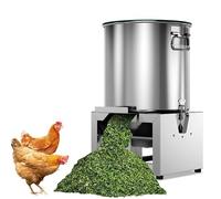 Picadora de verduras comercial, trituradora de acero inoxidable resistente de 1500 W, procesador de alimentación de aves de corral de 3000 r/min para alimentación de pollo y pato