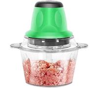 Picadora de verduras moderna, mini picadora, picadora de carne eléctrica, kit para hacer salchichas, 2 cuchillas de acero inoxidable, automática, 1,5 l de gran capacidad.