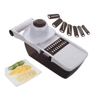 Picadora de verduras - Operación manual Dispositivo de corte compacto Picadora de patatas de cocina multifunción Máquina para picar | Hogar Cocina Casera Frutas Verduras Apartamento Interior Uso Diari
