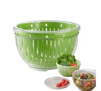 Picadora De Verduras - Tazón Cortador De Ensalada | Cortadora Manual De Verduras Procesador De Alimentos Con Tapa A Prueba De Polvo, 1 Paquete PET PP Protector De Dedos Anticorte Trituradora De Cocina