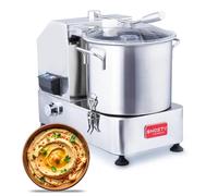 Picadora de verduras y carne comercial, cortador eléctrico multifuncional de 1800 W con cuenco de acero inoxidable de 9 L para restaurantes y procesamiento de alimentos