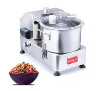 Picadora de verduras y carne comercial, cortador eléctrico multifuncional de 1800 W con cuenco de acero inoxidable de 9 L para restaurantes y procesamiento de alimentos