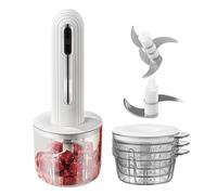 Picadora eléctrica,Cargador USB Mezclador Autómata Ajo Picador | Robot Cebolla Hogar Cocina Adultos | Picar Ensalada Fruta Jengibre Carne Ajo Carne