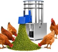 Picadora Eléctrica Comercial De Verduras, Procesadora De Alimentos Para Aves De Corral De Acero Inoxidable De 1500 W, Picadora De Alimentos Multifuncional Para Pollos, Vacas, Ovejas, Granjas Y