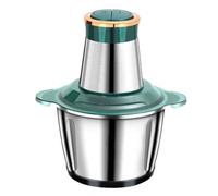Picadora eléctrica con cuenco de acero inoxidable 5L, 500 W picadora de carne con 5 velocidades, batidora picadora para picar verduras, frutas, carne, cebollas (B-2L green)