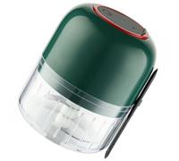 Picadora Eléctrica de Ajo 3.7v 300ml en ABS y Acero Inoxidable | Cable, 30-40w, para Carne y Hierbas, Uso en Cocina y Comedor, Ahorro de Esfuerzo