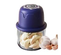 Picadora Eléctrica de Ajo - Mini Robot Culinario de 350 ml, cuenco de recargable USB, 6 cuchillas de acero inoxidable, inalámbrico e impermeable, ideal para cebollas, jengibre y purés de bebé