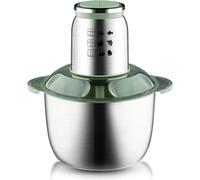 Picadora eléctrica de alimentos de 1000 W con tazón de acero inoxidable de 5 L y procesador de 4 cuchillas para carne, verduras, ajo y batidos. Preparación rápida. Diseño compacto. Fácil de limpiar.