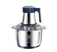 Picadora eléctrica de carne de 500 W - 5 L, de acero inoxidable, 40000 rpm, procesador multifuncional de rebanador de verduras con 5 velocidades, fácil de usar