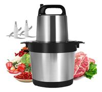 Picadora eléctrica de carne, máquina picadora de bajo ruido con base antideslizante, ideal para carne, verduras, nueces y cebollas, capacidad de 10 litros