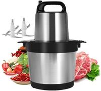 Picadora eléctrica de carne, máquina picadora de bajo ruido con base antideslizante para carne, cebolla, verduras