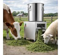 Picadora eléctrica de verduras, procesador de acero inoxidable de 1000-1800 W, molinillo de 3500 RPM con 4 cuchillas y protector contra salpicaduras para preparación de alimentos para animales