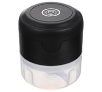Picadora Eléctrica Mini de Ajo y Verduras 100ml USB Negro | Plástico y Acero Inoxidable, Limpieza Fácil, Cocina Portátil, para Hogar y Restaurante, Cable USB