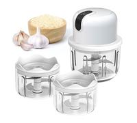 Picadora Eléctrica Multifunción 350ml - Mini Cortador De Verduras, Cebolla Y Carne - USB Recargable - Para Cocina