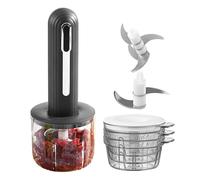Picadora Eléctrica - Trituradora de Cebolla Recargable USB,Trituradora Multifuncional Pequeña Sin Cables Para Ajo Frutas Picar Cebolla Cortar Comida Bebé Ensaladas