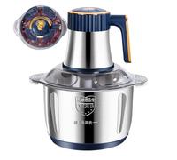 Picadora eléctrica, trituradora de cebollas de acero inoxidable - trituradora de cocina automática 5L para trituración de granos, trituración de hielo, mantequilla de nuez, preparación de comidas
