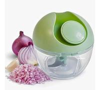 Picadora manual con tirador de cuerda, mini picadora de verduras, ajo, cebolla, batidora manual multifuncional 400 ml