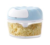 Picadora manual de ajos - Herramienta manual de cocina para picadora de verduras | Picadora de ajos fácil de usar | Picadora de alimentos | Herramienta compacta para cortar cebollas para ajos