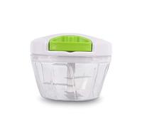 Picadora manual de alimentos con cuerda - Cuenta con 3 cuchillas en acero inoxidable - Para cortar y batir - Picador de verduras, cebolla, ajo, frutas, carne, frutos secos - 450 ml - WE HOUSEWARE