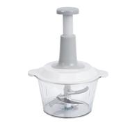 Picadora Manual De Alimentos Cortador de Carne y 2L con Prensa para Cocina | Picadora Manual Ajo Para Camping Y Exterior Al Aire Libre Preparación Comidas Cocina Hogar Gris Plata