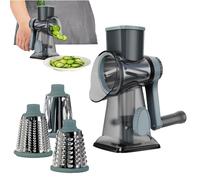 Picadora Manual De Alimentos: Cortadora Verduras Ergonómica Con Manivela, Protector Empuje Seguridad, Trituradoras Multiusos Para Ensalada En Juliana | El Hogar Encimera Panadería Catering Picnic Cant