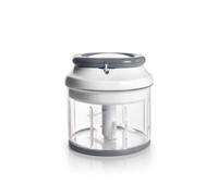 Picadora manual de alimentos Ibili 750350, 3 cuchillas inox, base antideslizante, 130 mm x 125 mm