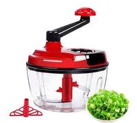 Picadora Manual De Alimentos - Procesador De Verduras Con Manivela Y Mango Plegable, Cortador De Frutas Y Carne Multifuncional | Mezclador No Eléctrico Portátil De La Cocina, ABS Apto Para Lavavajilla