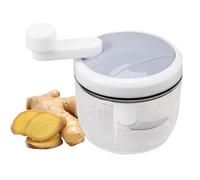 Picadora manual de cebollas, Picadora de ajo Picadora de verduras - Robot de cocina pequeño de cultivo, Picadora manual de manivela, trituradora de ajo para verduras, jengibre, nueces