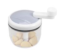Picadora manual de verduras | Mini procesador de alimentos con manivela para ajo, cebollas, nueces | Trituradora manual compacta y fácil de usar para un corte rápido en la cocina