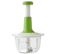 Picadora manual multifunción, cuchillas de acero inoxidable/recipiente de 2