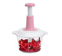 Picadora Manual Picadora de Carne y Cortador de con Prensado de 2 L para | Procesador de Alimentos Manual Para en Camping, Exterior, Preparación de Comidas, Cocina y Hogar