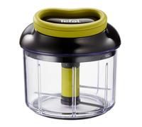 Tefal 5 Segundos - Picadora Manual 900 ml | 2 Cuchillas de Acero Inoxidable, Sin Electricidad, Rápida y Segura, Para Verduras, Cebolla, Frutos Secos, Guacamole, Fácil de Limpiar