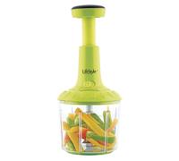 Picadora Mezcladora Por Presión LifeStyle - Con Hojas De Acero Inoxidable y Base Antideslizante - Picadora Batidora Licuadora Manual Alimentos Fruta Verduras Fácil Limpieza 1000ml
