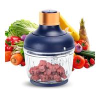 Picadora multifunción de 3 L + 0,6 L, 300 W picadora de vidrio, 2 velocidades, 4 cuchillas de acero inoxidable, 2 en 1 picadora de cocina eléctrica para carne, comida para bebés, frutas y verduras
