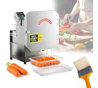 Picadora Profesional De Verduras Comercial 300W, Cortador De Cebollas Eléctrico 150-300kg/h, Grosor Ajustable 1.5-35mm, Procesador De Alimentos Inoxidable Para Cocina Hogar