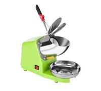 Picadora Trituradora de Hielo Profesional con Palas Dobles,Trituradora de Hielo EléCtrica de Doble Cuchillo,Amplio Uso, Seguro y Conveniente,Adecuado para Tiendas pe Bebidas FríAs Familia(Color:Verde)