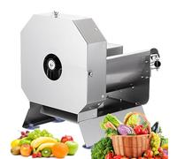 Picadora y trituradora eléctrica de verduras, procesador de alimentos resistente con cortador ajustable de 0 a 10 mm y hoja de trituración de 3,5 mm para papas, cebollas, ajo, uso doméstico y