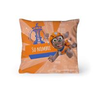 PICANOVA - La Patrulla Canina Cojín con Nombre 40x40 cm Zuma - Cojín Personalizado Infantil - Cojín Decorativo con Relleno y Funda de Almohada - Cojín Decorativo con Dibujo de Perro