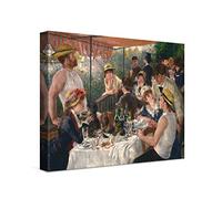 PICANOVA - Pierre-Auguste Renoir - Luncheon 40x30cm - Cuadro Sobre Lienzo - Impresión En Lienzo Montado Sobre Marco De Madera (2cm) - Disponible En Varios Tamaños - Colección Arte Clásico