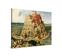 PICANOVA - Pieter Bruegel - The Tower of Babel 100x75cm - Cuadro Sobre Lienzo - Impresión En Lienzo Montado Sobre Marco De Madera (2cm) - Disponible En Varios Tamaños - Colección Arte Clásico
