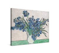 PICANOVA - Vincent Van Gogh Irises 2 40x30cm - Cuadro sobre Lienzo - Impresión En Lienzo Montado sobre Marco De Madera (2cm) - Disponible En Varios Tamaños