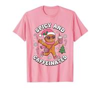 Picante y Cafeinated Cozy Gingerbread Girls Holiday Café Camiseta