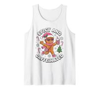 Picante y Cafeinated Cozy Gingerbread Girls Holiday Café Camiseta sin Mangas