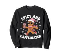 Picante y Cafeinated Cozy Gingerbread Girls Holiday Café Sudadera