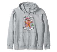 Picante y Cafeinated Cozy Gingerbread Girls Holiday Café Sudadera con Capucha