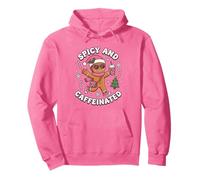 Picante y Cafeinated Cozy Gingerbread Girls Holiday Café Sudadera con Capucha