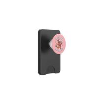 Picante y Cafeinated Cozy Pink Gingerbread Xmas Girl Coffee PopSockets PopWallet para MagSafe